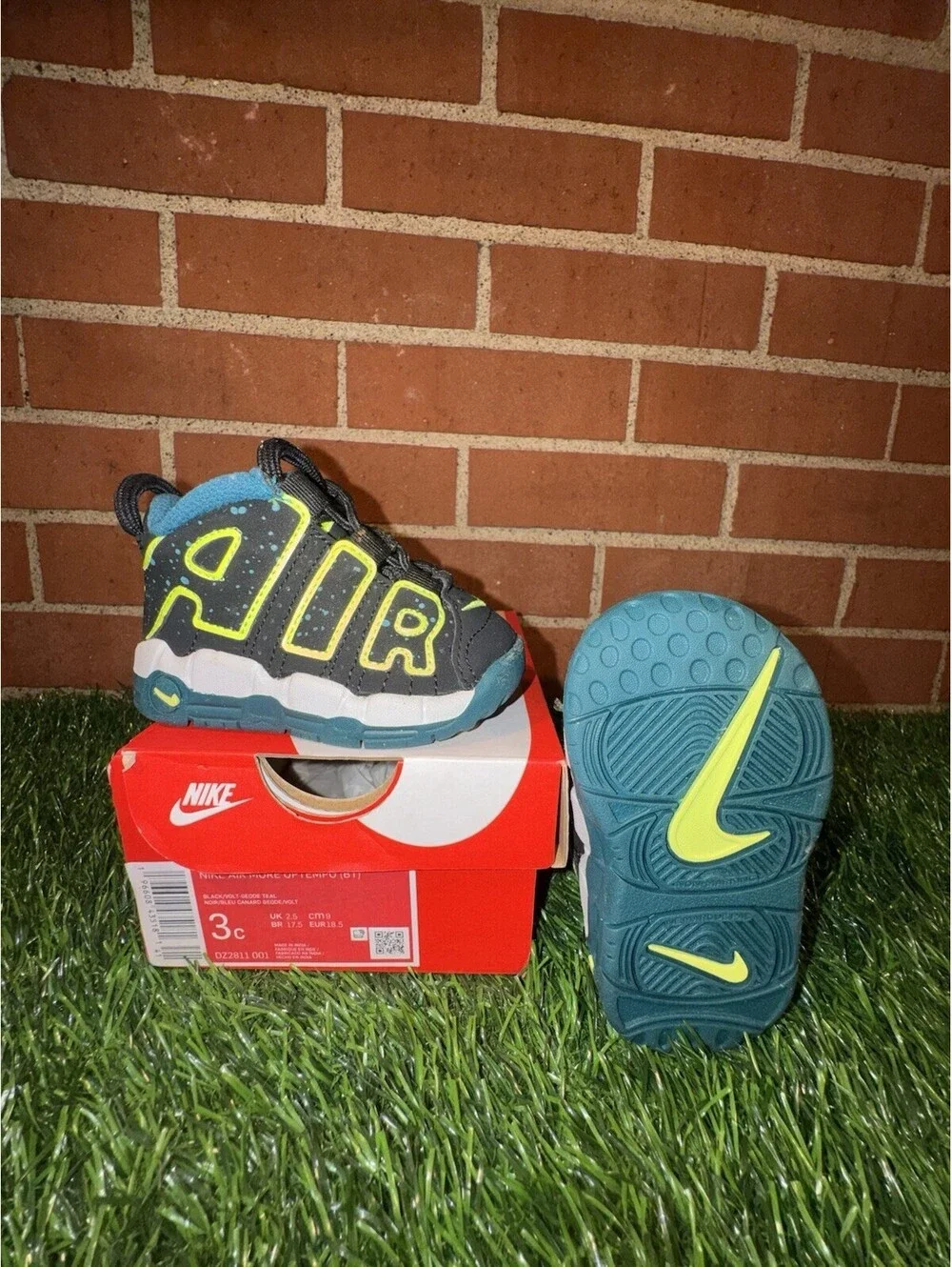 Nike Air More Uptempo (BT) Size 3c DZ2811-001